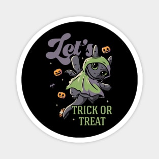 Lets Trick Or Treat Funny Cute Spooky Magnet